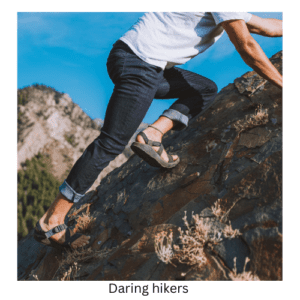 Hiking in jeans 